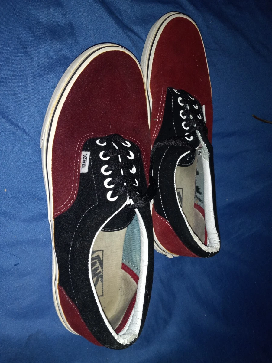 Vans Men s 10.5 Black and Red shoes Off The Wall lowtops