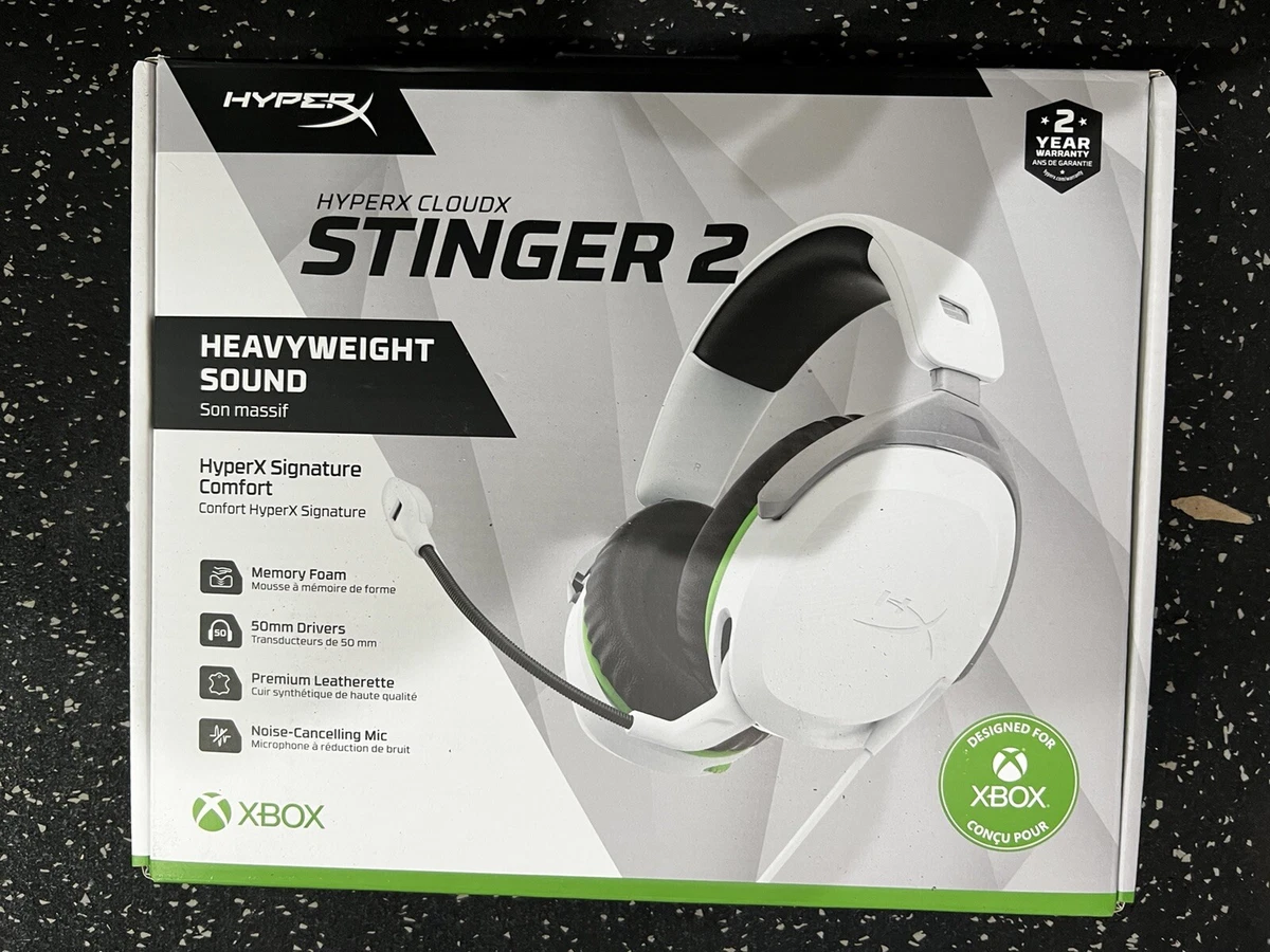 HyperX CloudX Stinger II - Wired Headset - Xbox White | eBay