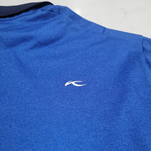 KJUS Blue Strike Primeflex Short 2XL 56 Sleeve Golf Polo Shirt UPF30+ EUC - Picture 10 of 12