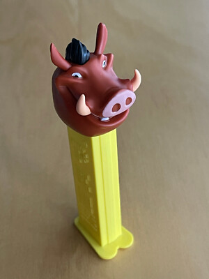 PEZ - Spender mit Fuß / PEZ Spender Pumba (König der Löwen) / Disney / leer