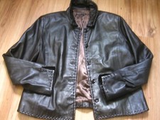 Real Leather Jacket Smart Feminine Short 10 Blazer Soft Brown Alex & Co Coat