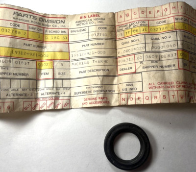 New Honda 19312-921-000 OEM Thermo Seal NOS [
