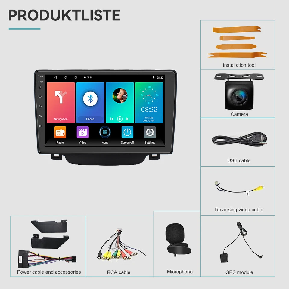 Android 13 Für Hyundai i30 2012-2016 Autoradio Carplay GPS Navi RDS WIFI KAM 64G - Bild 3 von 4