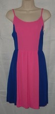 NEW Choose Jr Sz Sleeveless Pink & Blue Adjustable Straps Sun Dress TEA N ROSE