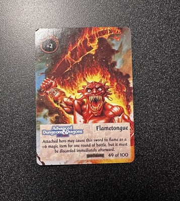 Spellfire CCG Flametongue #49/100 Forgotten Realms Rare TSR AD&D 1994