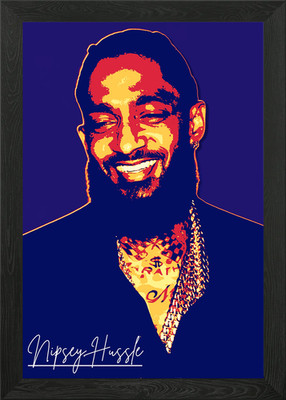 Nipsey Hussle gerahmtes Wandbild Poster Leinwanddruck Bild