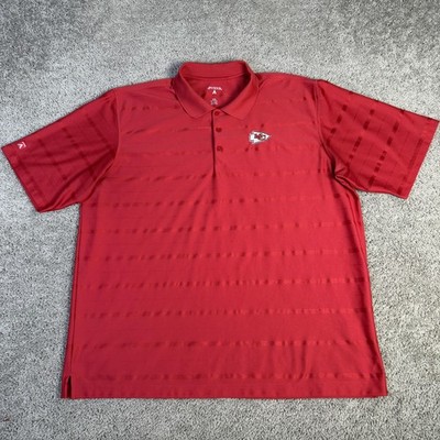 Kansas City Chiefs Shirt Mens 2XL Red NFL Football Antigua Performance Polo