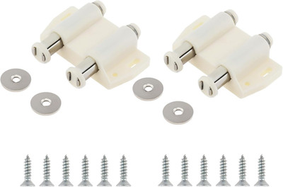 Magnetic Touch Latch, 2 Pack Cabinet Push Open Double Magnetic Door Latches and