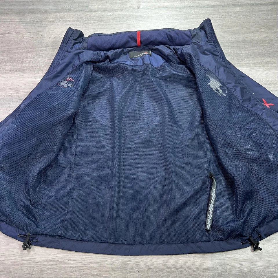 Ralph Lauren RLX US Open 2013 Tennis Jacket Mens Medium Windbreaker Big Pony - Image 4 of 4