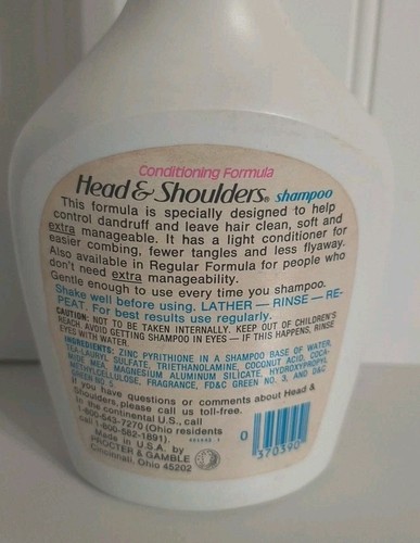 Vintage Head & Shoulders Conditioning Formula 15 Oz Full - Picture 3 of 5