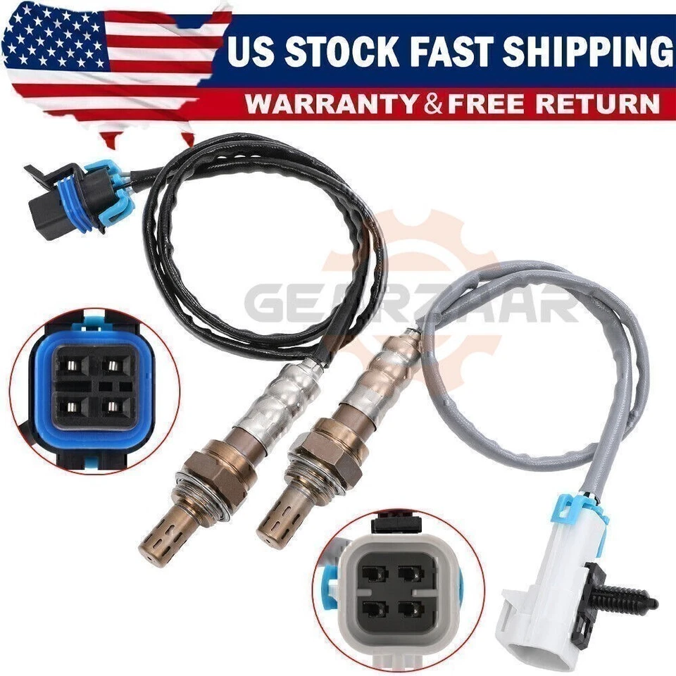 Датчик кислорода O2 восходящий + нисходящий комплект 2 шт. для 2006-2011 Chevrolet HHR 2,2 л - Изображение 2 из 4