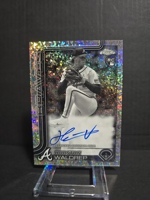 2025 Topps Chrome - Hurston Waldrep B&W Mini Diamond Auto #RA-HW (AU, RC)