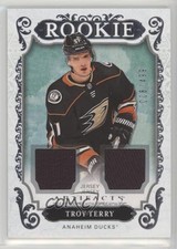 2018-19 Upper Deck Artifacts Rookies Silver Material 8/499 Troy Terry #180 1e15