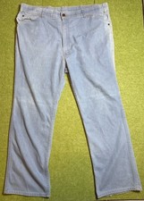 Vintage Levi’s For Men Jeans W42 L30 Light Wash Denim USA Made Orange Tab