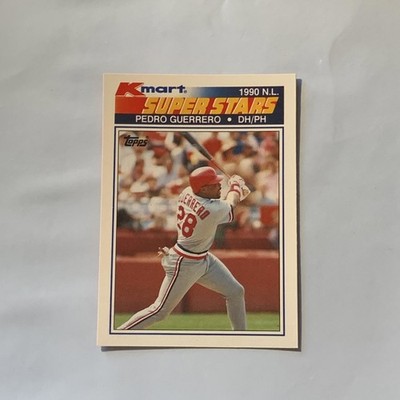 1990 Kmart Superstars Pedro Guerrero Baseball Card