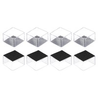 "8X Stuhl Bein Boden BeschüTzer 40Mm(1.57\") Quadrat Stuhl Bein Abdeckung (Weiß)"
