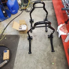 VEVOR Motorcycle Frnt & Rear Stand Lift 850# Spoolift Paddock Swingarm -OPEN BOX