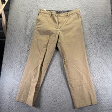 Dockers Pant Men's 38x32 Brown Cotton Khakis Straight Classic Workwear Stretch