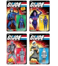 G.I. Joe ReAction+ Wave 6Snake Eyes (Crystal Poison), Arctic Scarlett,...