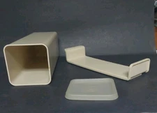 Vintage Tupperware Velvetta Block Cheese Keeper #1696 w/ Lid #1697 & Tray #1698