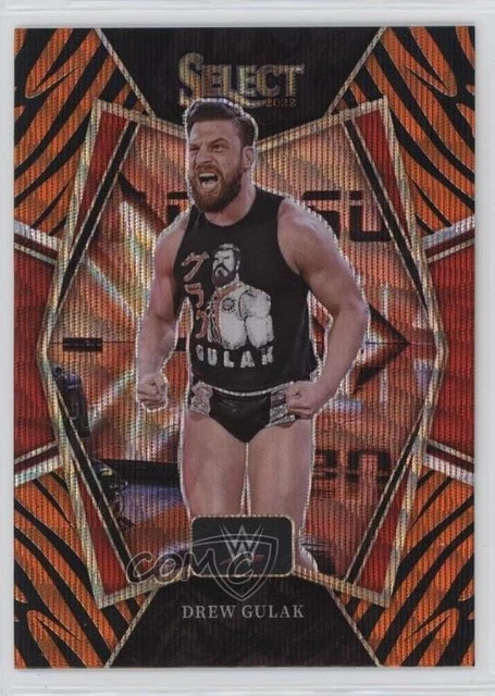 2022 Panini Select WWE Premier Level Tiger Stripes Prizm Drew Gulak #171