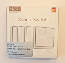 MOES 4 Gang Scene Zigbee Switch,  Battery Powered