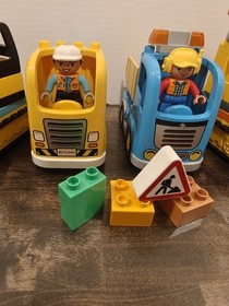 LEGO Duplo Construction Lot Figures, Trucks, Tracked Excavators 10932 & 10812