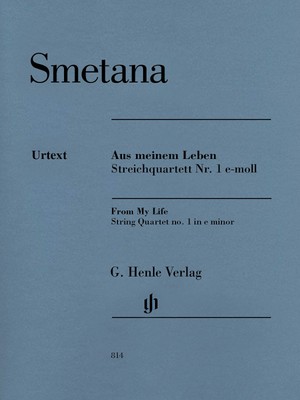 Smetana From My Life String Quartet No 1 E Minor Henle Urtext Music Book