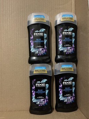 4pc -Axe Fine Fragrance Men's Antiperspirant Deodorant Stick Blue Lavender 3 OZ