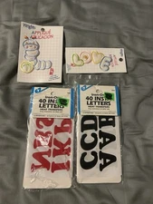 Inch Worm & LOVE & EZ Letters  Appliqué Patch Wrights  Iron On