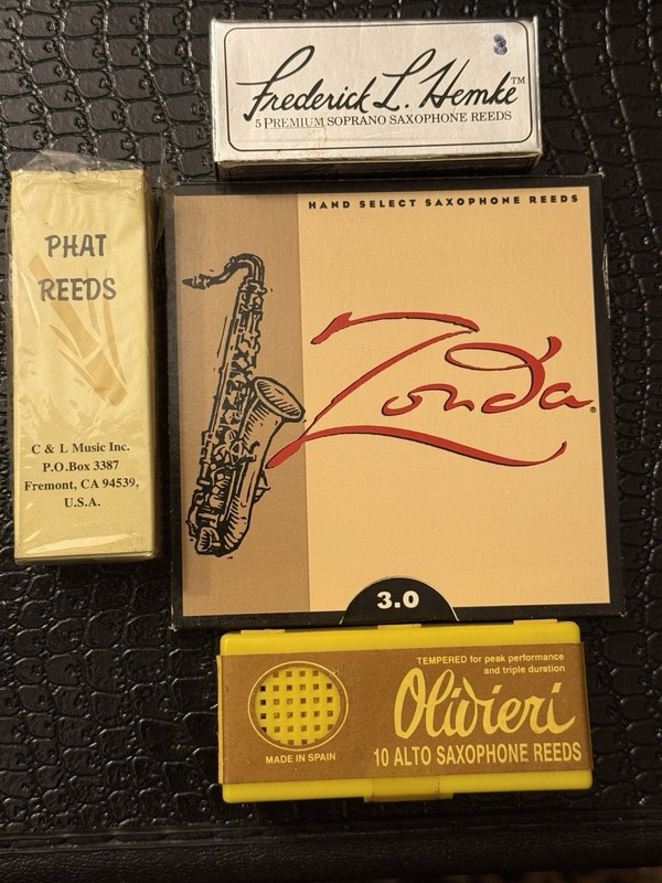 Hemke, Olivieri, Zonda, & Phat - #3 Alto  Sax Reeds Variety Pack - 20 Reeds