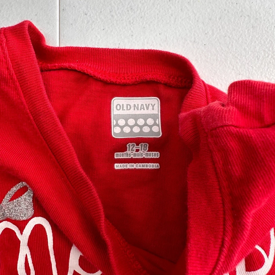 Carters HB Old Navy Baby Girl Holiday Outfit Bundle 9M & 12-18M Plaid Festive - Image 4 of 4