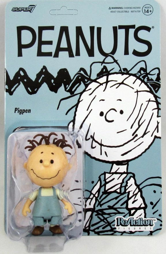 Figurine Pigpen Peanuts ReAction Super7 articulée de collection