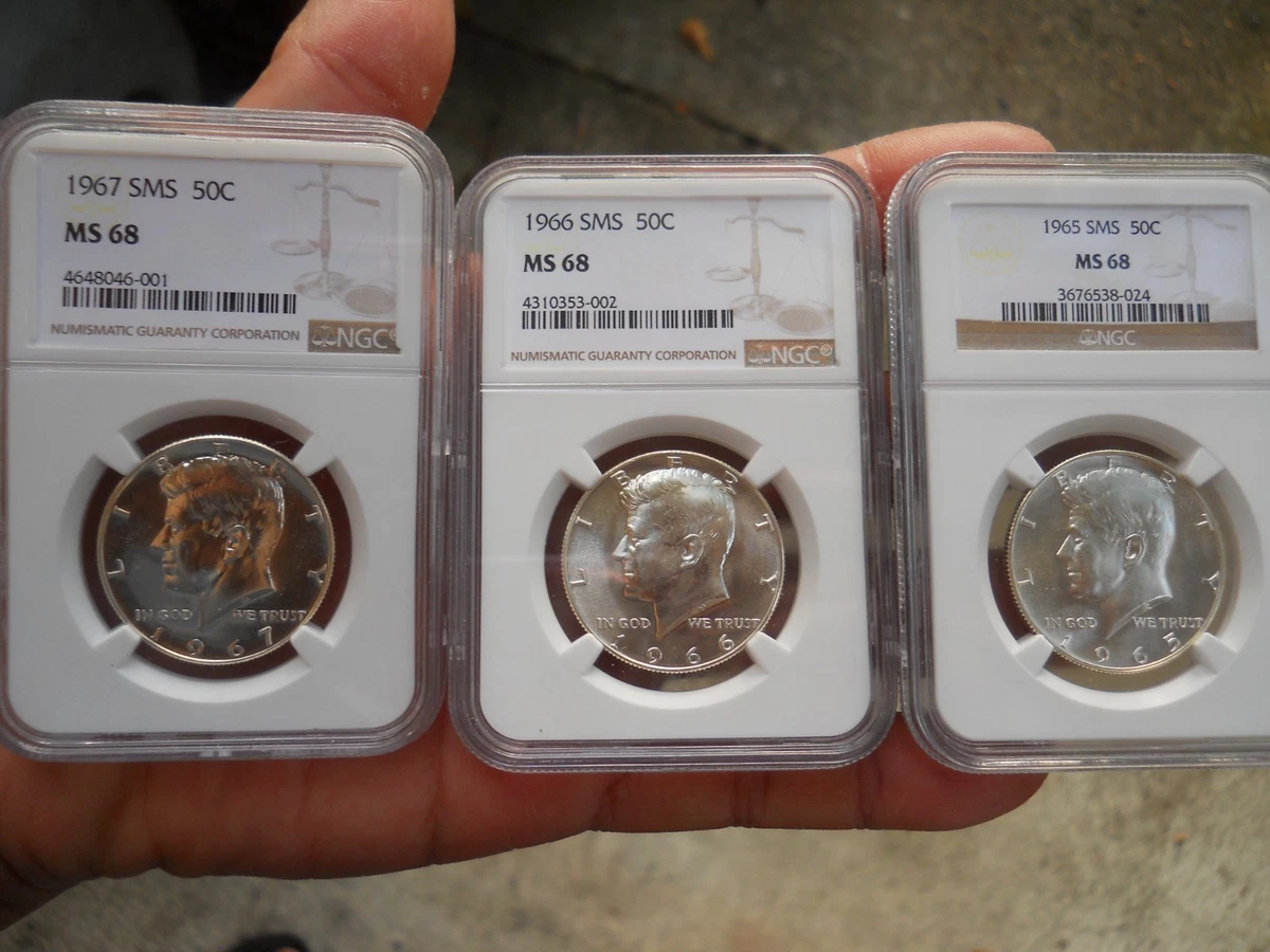 MS 68 Graded 1966 Kennedy US Half Dollars (1964-Now) for sale | eBay