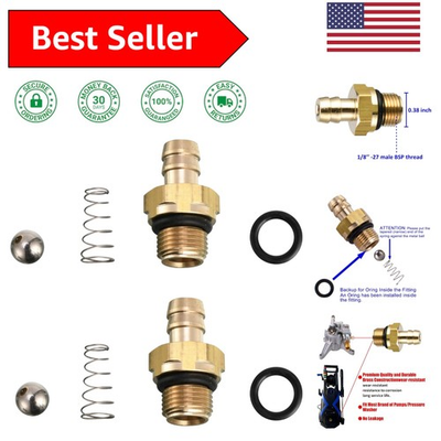 #ad Versatile Heavy Duty Brass Injector Kit for Ultimate Pressure Washer Performance $18.99