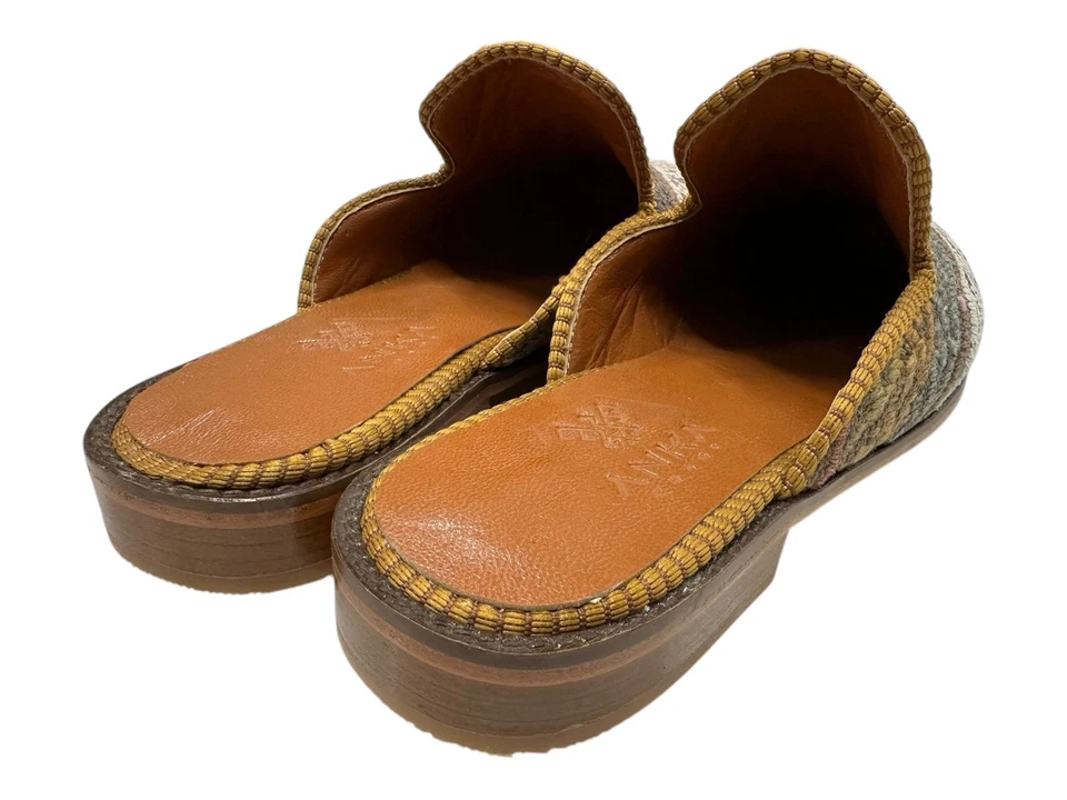 Handmade Rug Slipper US-9 (EU-41) (sole-hard leather. lining-lambskin) for Men - Image 3 of 4