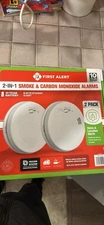 First Alert 2-in-1 Smoke & Carbon Monoxide Alarms with  Voice Alerts  - 2 Pack
