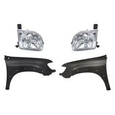 Headlights Fenders For Toyota Tundra 2000 2001 2002 2003 2004 4-Piece Kit