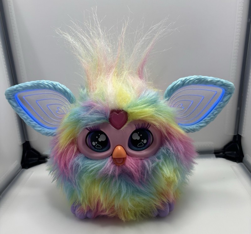 Furby Interactive Electronic Plush Toy Rainbow Tie Dye 2023 Tested Works 