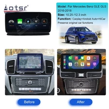 Ultra Narrow 10.25 inch Car Radio for Mercedes Benz GLE/GLS 2016-2018 Linux