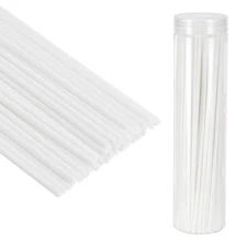 25CM/10Inch Reed Diffuser Stick, 100 Pack Refill Sticks with PET Bottle, White
