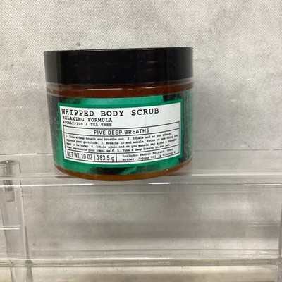 Five Deep Breaths Whipped Body Scrub Relaxing Eucalyptus & Tea Tree, 10 oz.