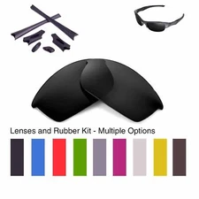 Walleva Lenses and Rubber Kit for Oakley Flak Jacket - Multiple Options
