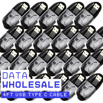 Wholesale For Samsung S23 S22 S21 S20 USB Type C Fast Charging Charger Cable Lot