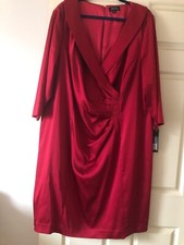 Designer label  Red Cocktail  dress Size 22 New with TAGS