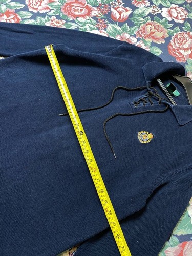 Lauren Ralph Lauren Cardigan Sweater XL Distressed SunFaded 90s Crashed Workwear - Picture 9 of 15