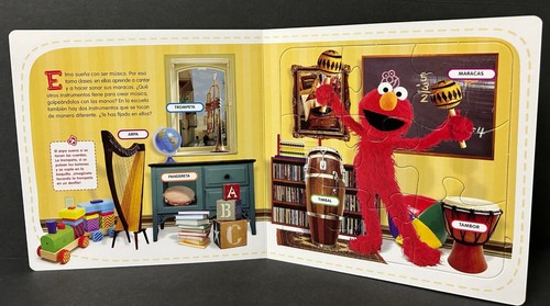 2008 Sesame Street PUZZLE BOOK LOS OFICIOS DE ELMO CUANDO CREZCA SERA - Picture 21 of 50