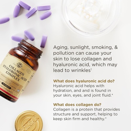 Solgar Collagen Hyaluronic Acid Complex, 30 Tablets - Picture 3 of 6