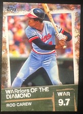 2020 Topps Warriors of the Diamond Gold #WOD47 Rod Carew #'d 2/50 Twins