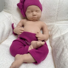 Full Silicone Reborn Baby Lifelike Soft Silicone Newborn Doll Christmas Gift
